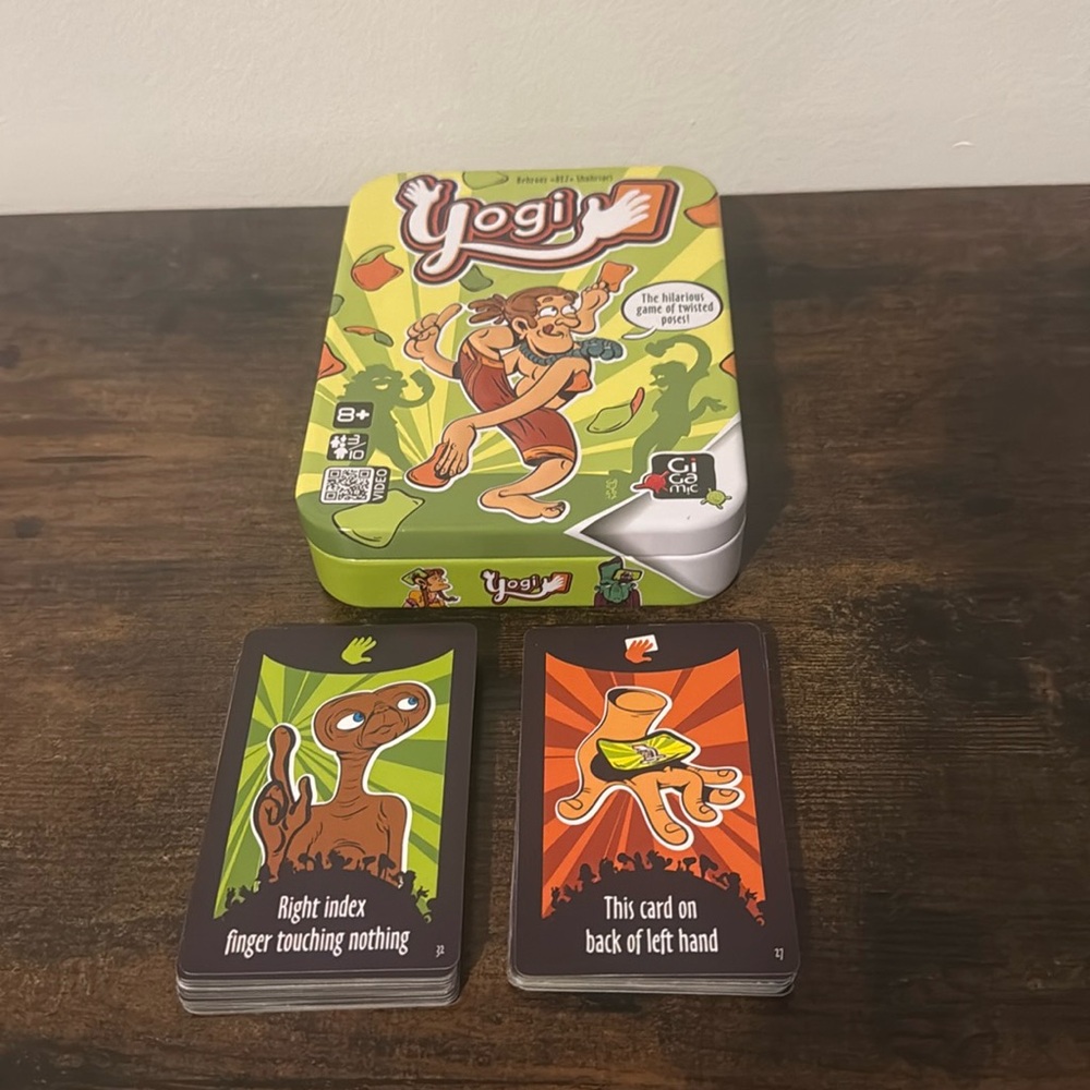 Yogi The Game Of Twisted Poses Party Card Game By Gigamic In Tin